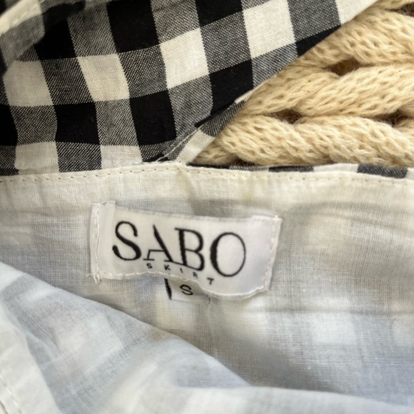 Sabo skirt gingham wrap dress - Picture 3 of 4